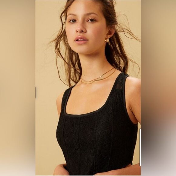 PACSUN BEVERLY AND BECK LACE CORSET TANK TOP- Size XS- NWTS - Picture 5 of 7